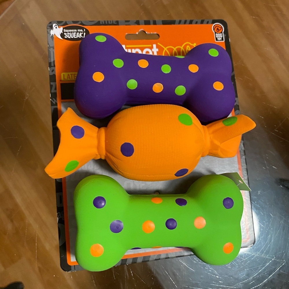 Multipet - Candy 🍬4.5” - Set Of Three - Latex Squeaky Dog Toy